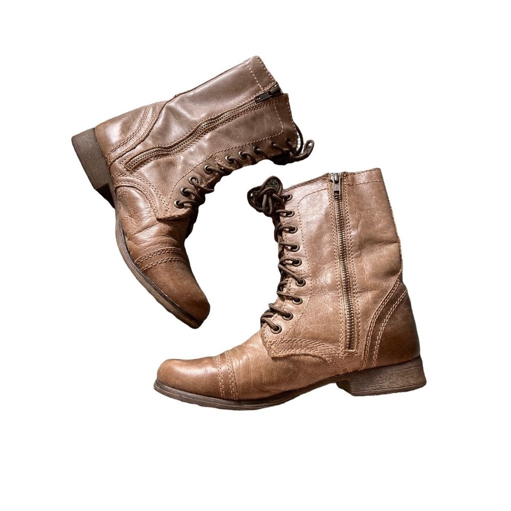 Steve Madden brown troopa boots size 6.5